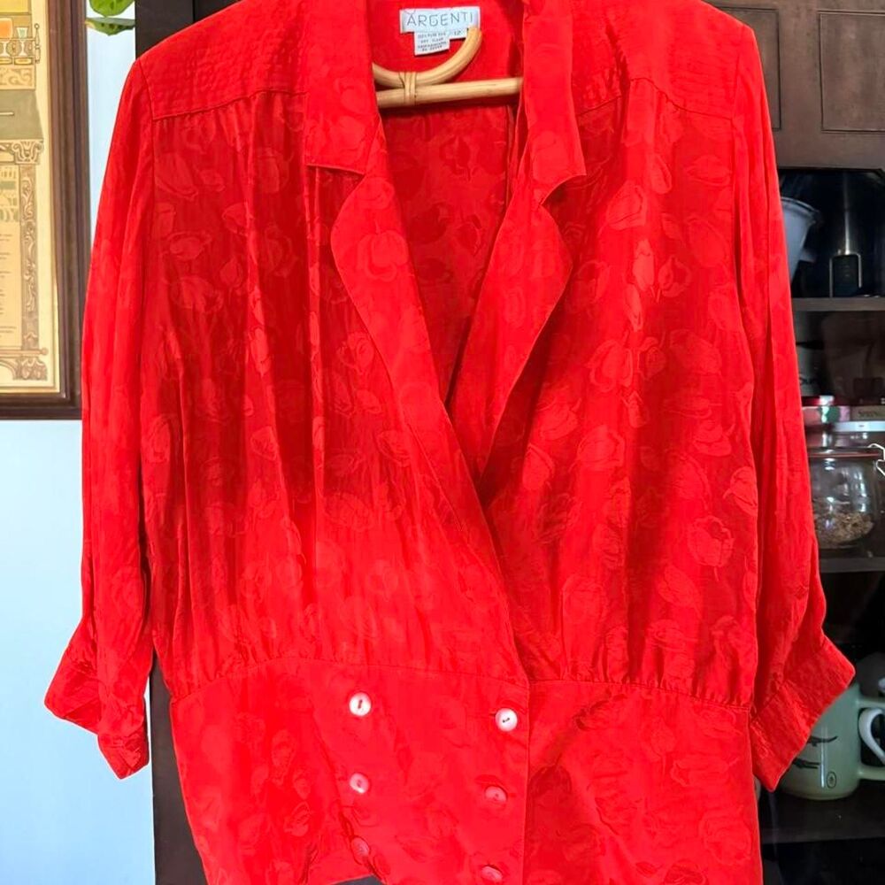Argento-vivo Women's Red Blouse